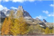 Massif des Cerces depuis la vallée de la Clarée