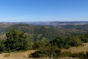 Vue du paysage et du Pont de Millau